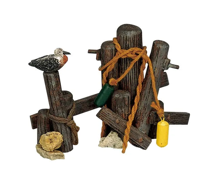 lemax-wooden-mooring-accessoire-amarrage-bois-miniature image 1