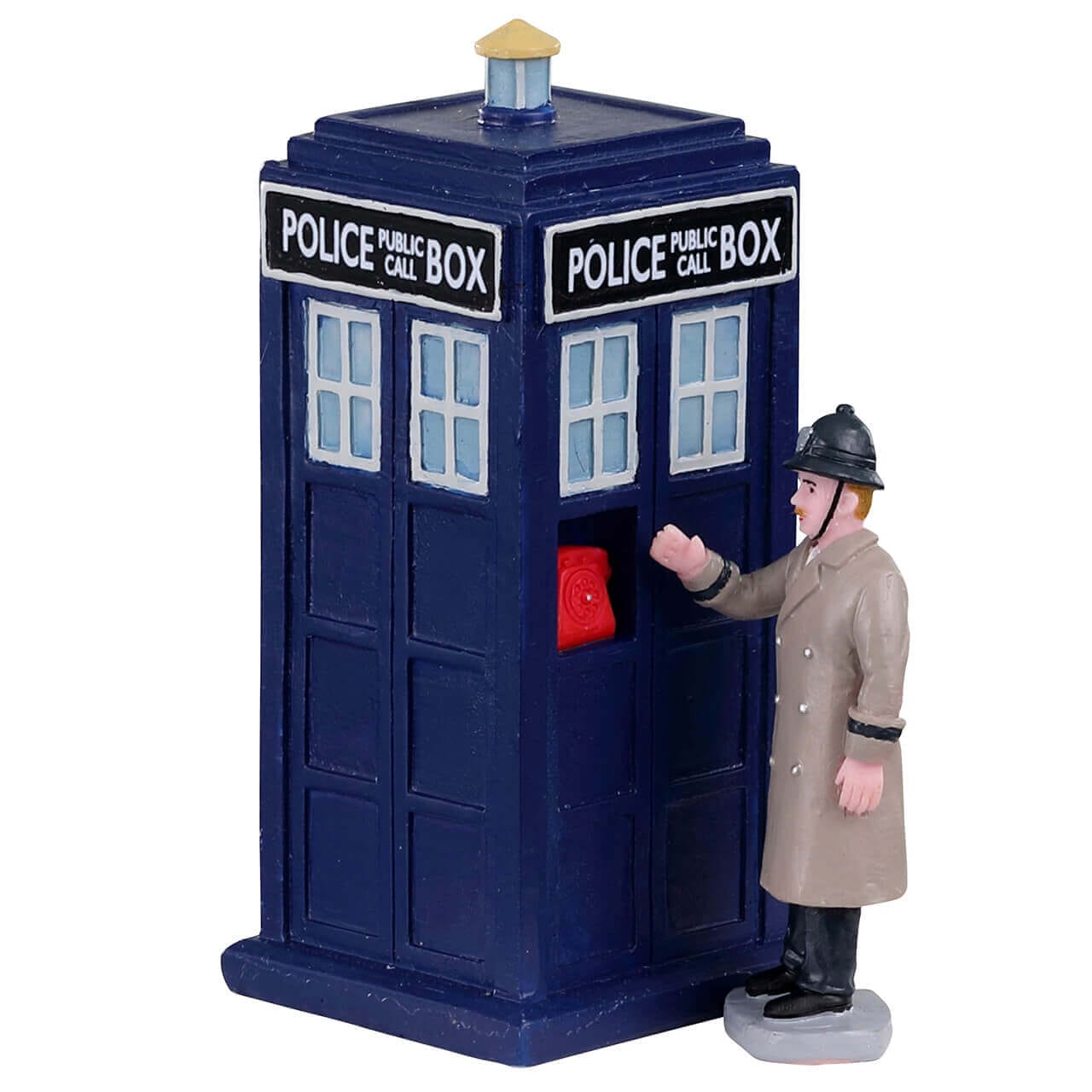 lemax-police-call-box-cabine-t-l-phonique-anglaise-caddington image 1