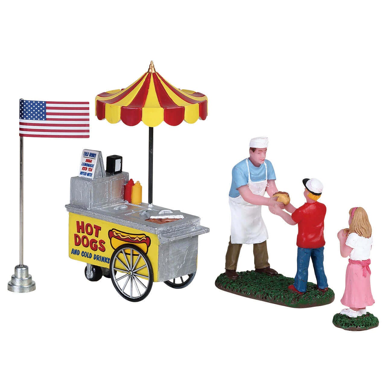 lemax-hot-dog-stand-stand-miniature-pour-village-de-no-l image 1