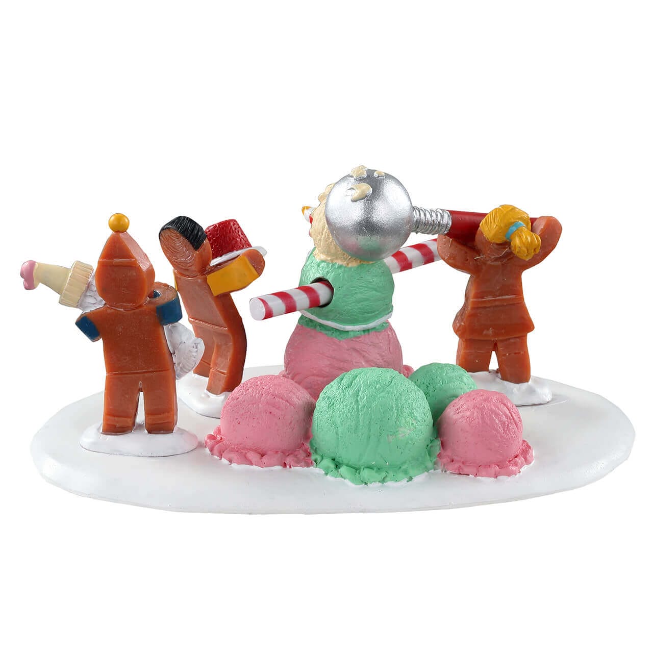 lemax-triple-scoop-snowman-figurine-bonhomme-de-neige-village-de-no-l image 4