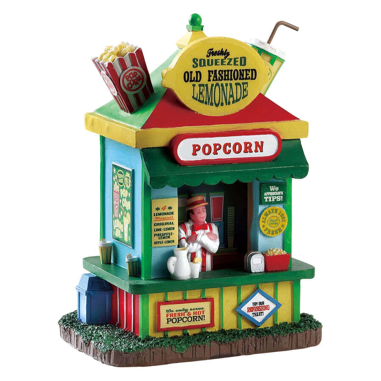 lemax-lemonade-popcorn-stand-stand-miniature-gourmand image 1