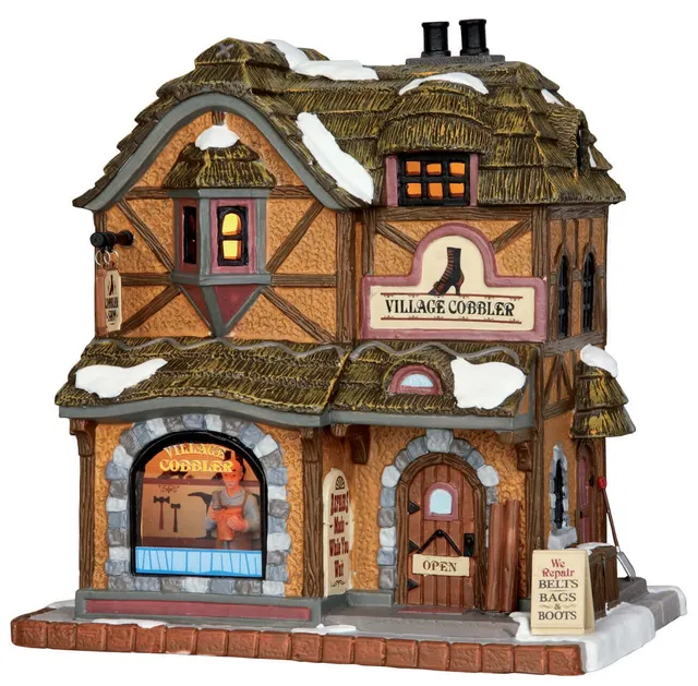 lemax-village-cobbler-boutique-cordonnier-miniature image 1