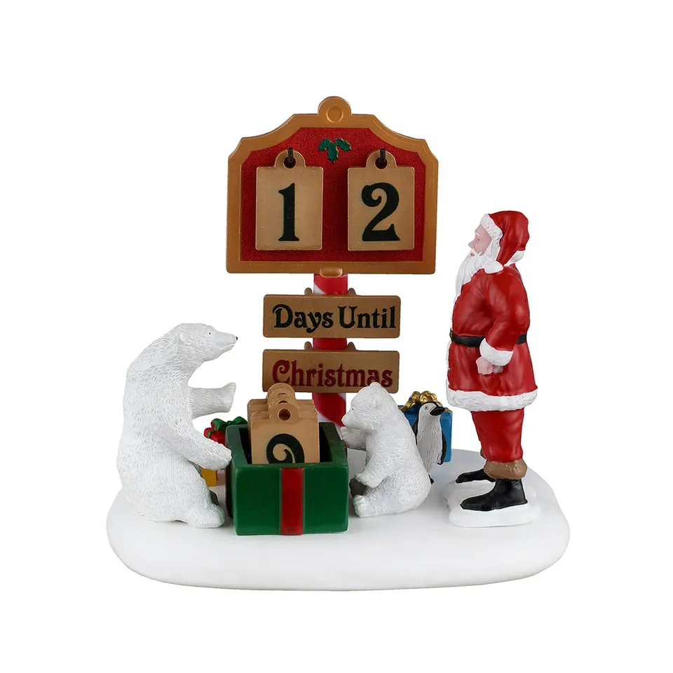lemax-north-pole-countdown-figurine-p-re-no-l-et-ours-polaires image 1