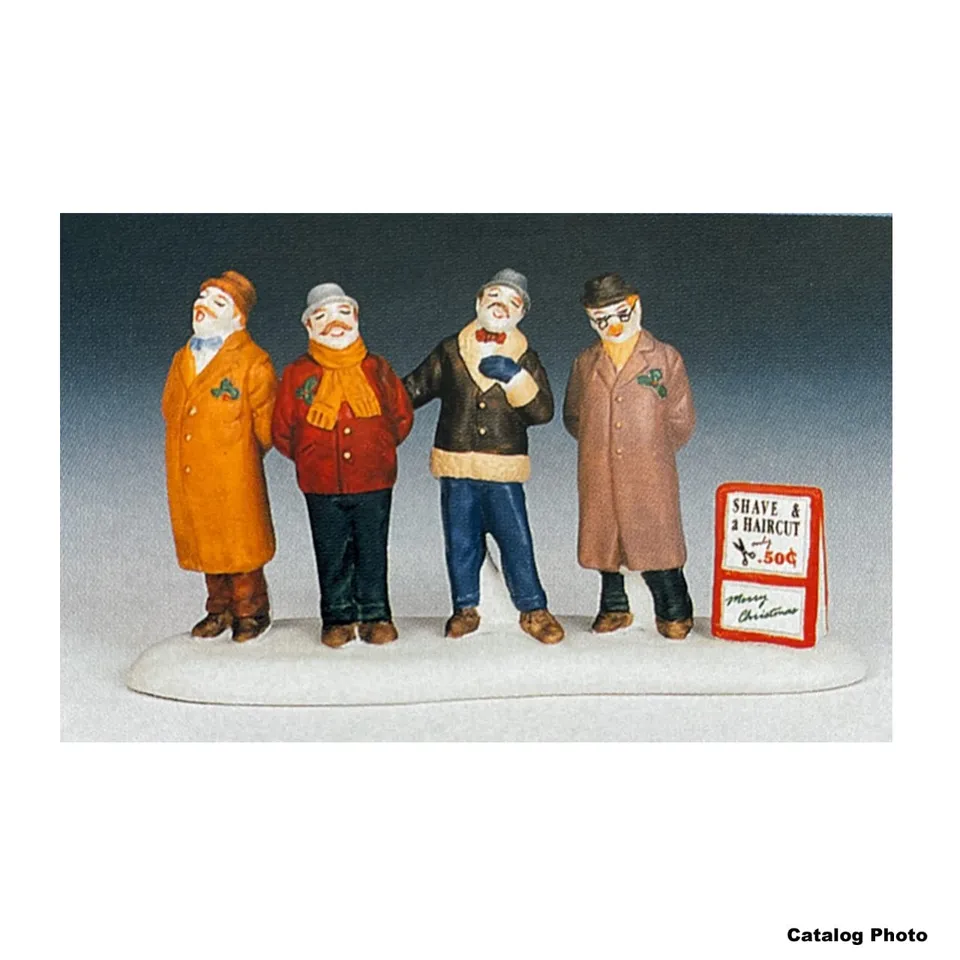 lemax-the-barber-shop-quartet-figurine-quatuor image 1