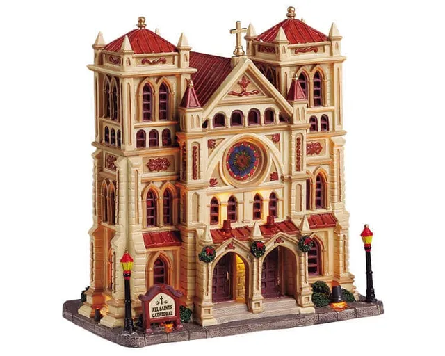 lemax-all-saints-cathedral-cath-drale-lumineuse-village-de-no-l image 1