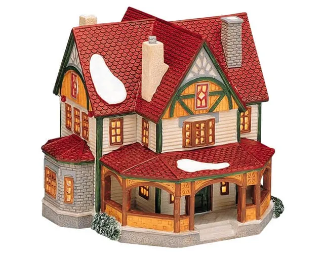 lemax-chamberlain-house-maison-miniature-lumineuse image 1