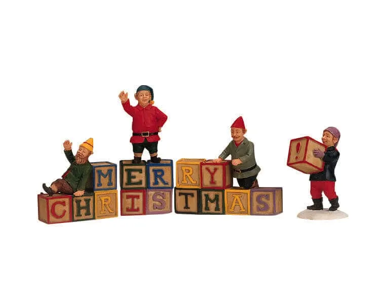 lemax-an-elf-greeting-figurine-lutin-de-no-l-pour-village-miniature image 1