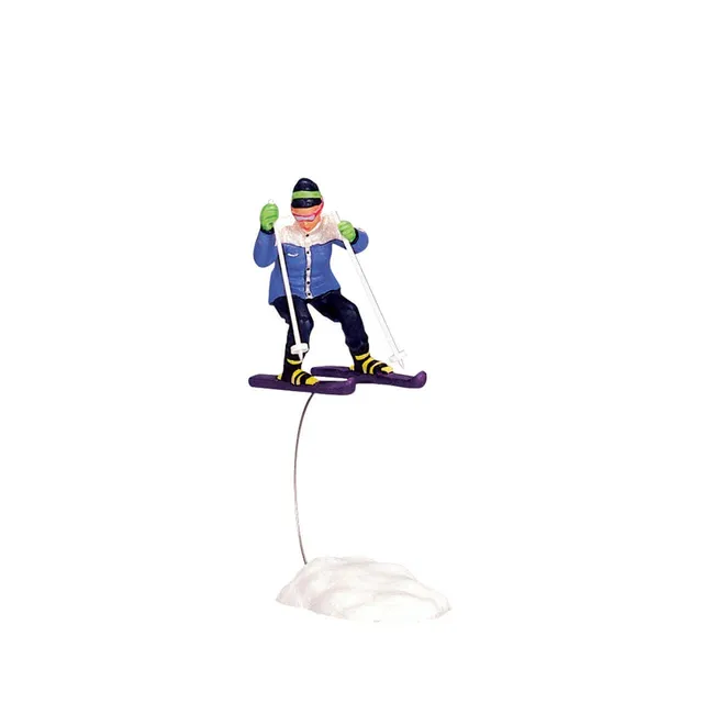 lemax-skiing-girl-figurine-skieuse-miniature-vail-village image 1