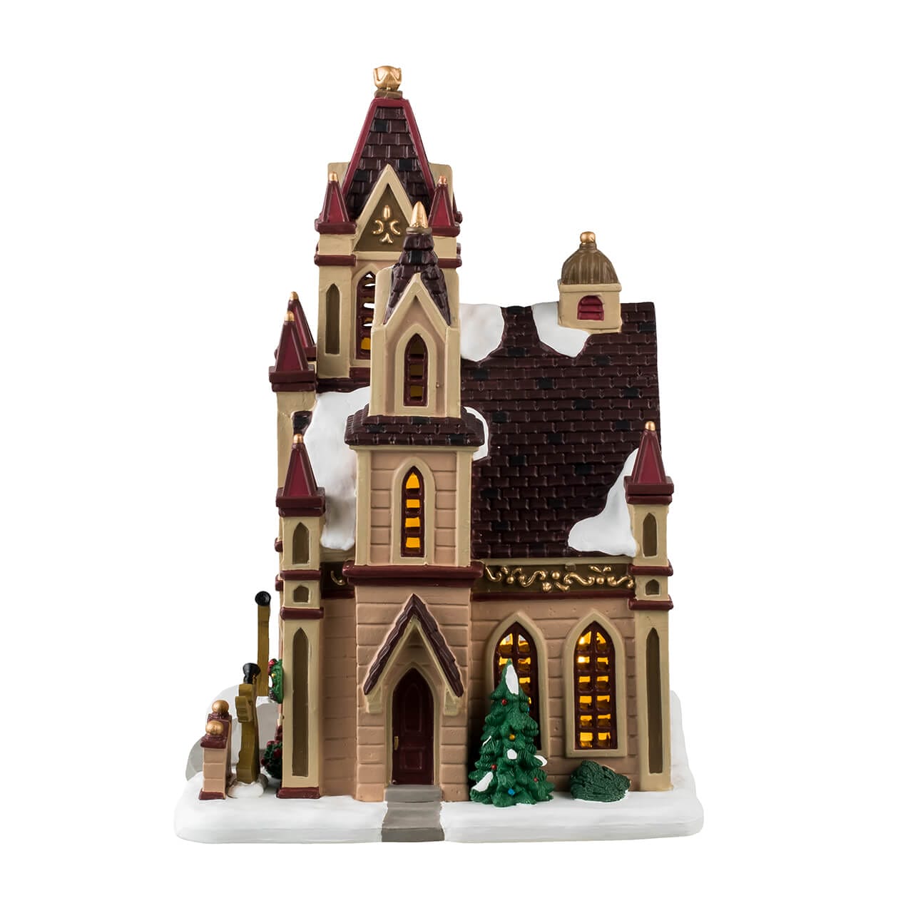 lemax-grace-cathedral-glise-lumineuse-caddington-village image 3