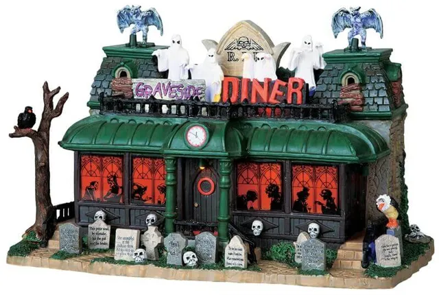 lemax-graveside-diner-b-timent-lumineux-spooky-town image 1