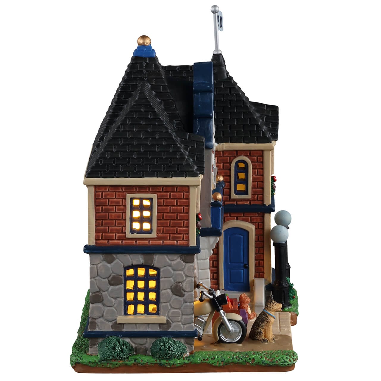 lemax-city-police-station-b-timent-miniature-lumineux-pd-precinct-9 image 2