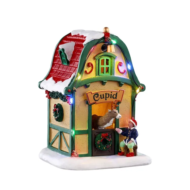 lemax-cupid-s-den-table-renne-lumineuse-santa-s-wonderland image 1