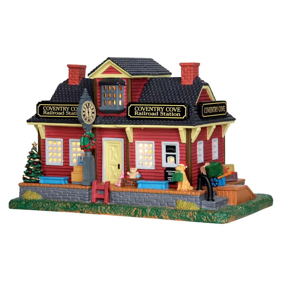 lemax-coventry-cove-station-gare-miniature-lumineuse-village-de-no-l image 1