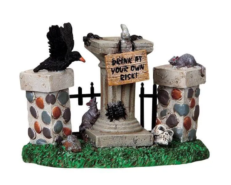 lemax-creepy-fountain-fontaine-miniature-spooky-town-halloween image 1