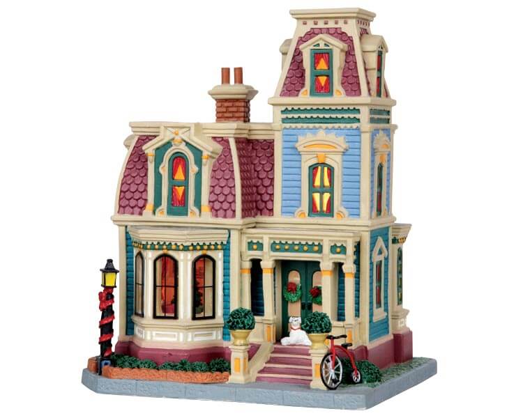 lemax-hawthorne-house-maison-de-village-de-no-l-lumineuse image 1