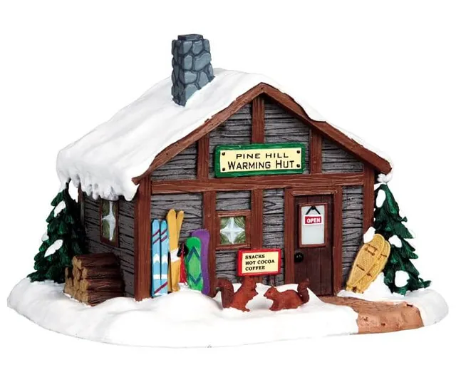 lemax-warming-hut-cabane-refuge-lumineuse-de-village-de-no-l image 1