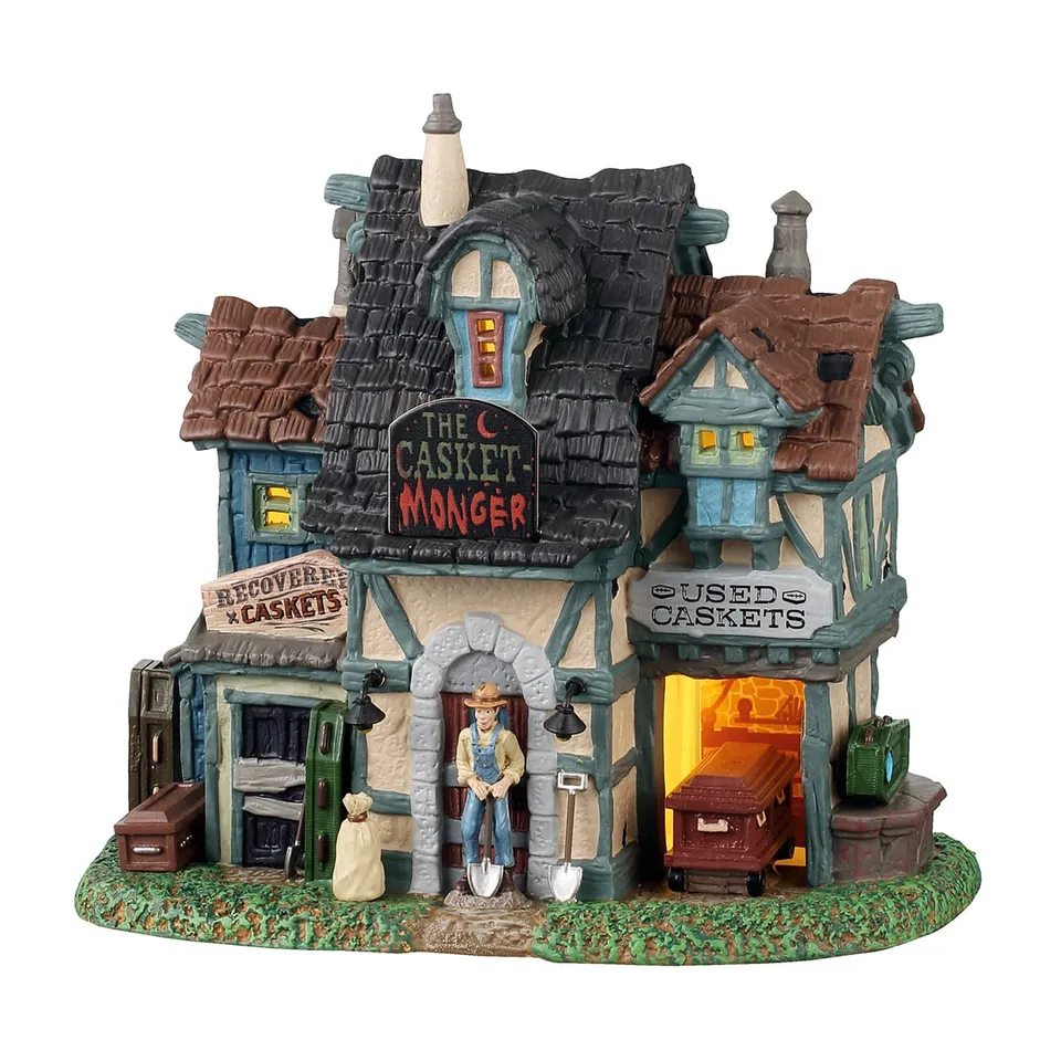 lemax-the-casket-monger-cabane-du-croque-mort-lumineuse-spooky-town image 1