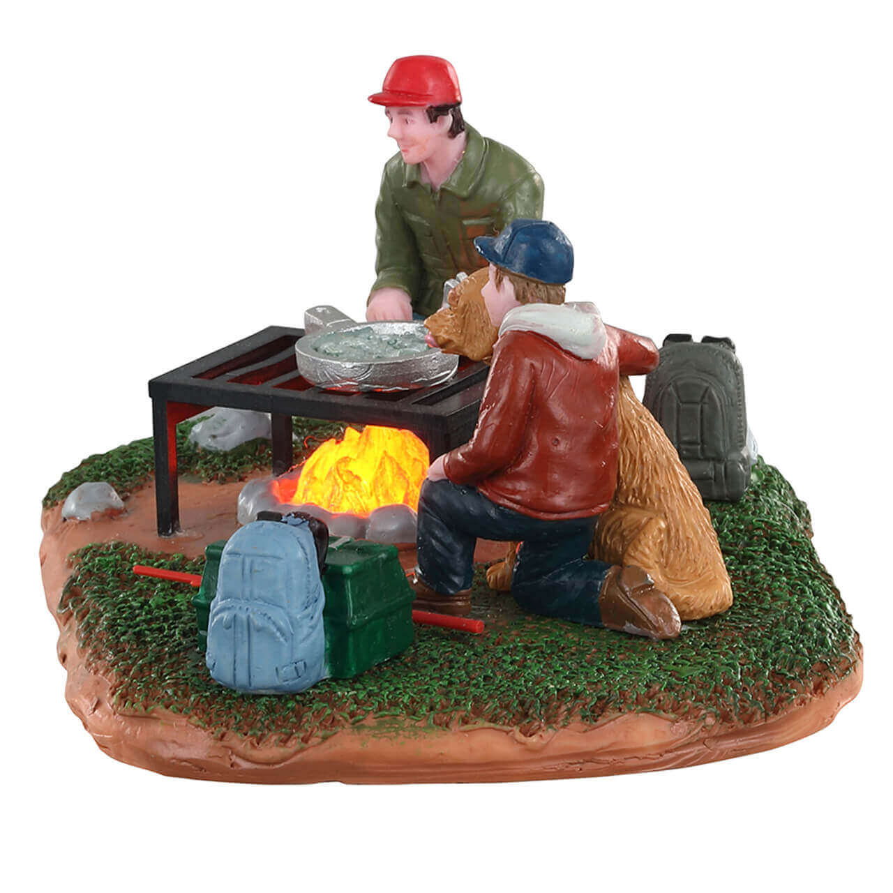 lemax-fish-fry-with-dad-sc-ne-miniature-feu-de-camp image 3
