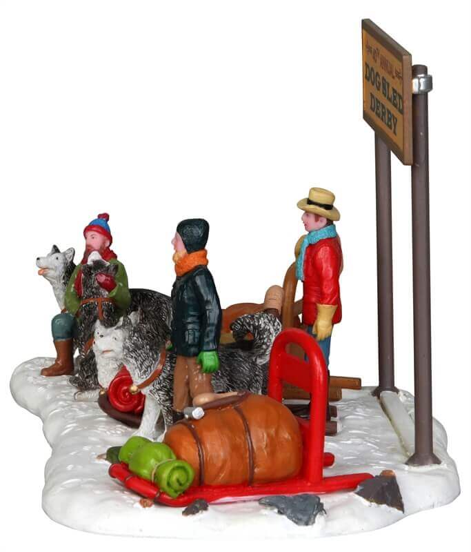 lemax-dog-sled-derby-figurine-course-de-tra-neaux-chiens image 4