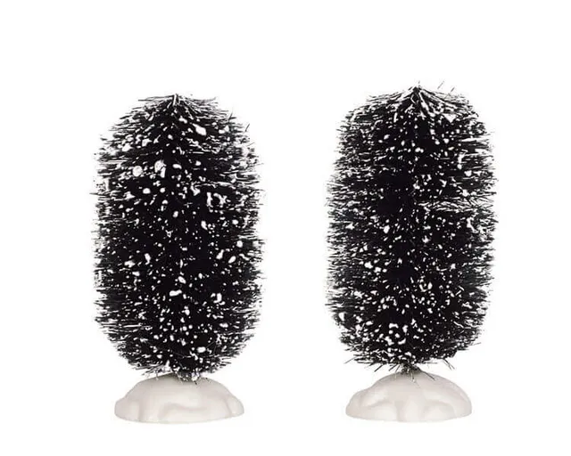 lemax-oval-bristle-tree-4-inch-lot-de-2-mini-sapins image 1