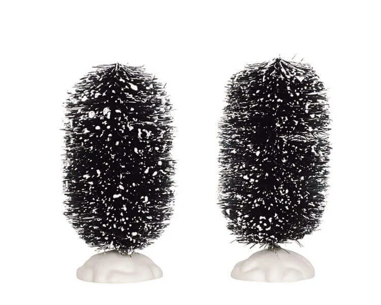 lemax-oval-bristle-tree-4-inch-lot-de-2-mini-sapins image 1