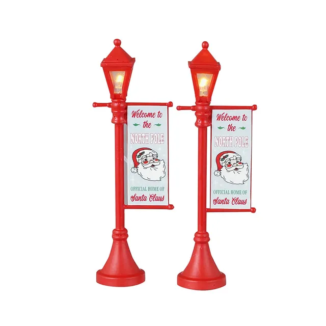 lemax-north-pole-lamppost-lampadaire-p-le-nord-lumineux image 1