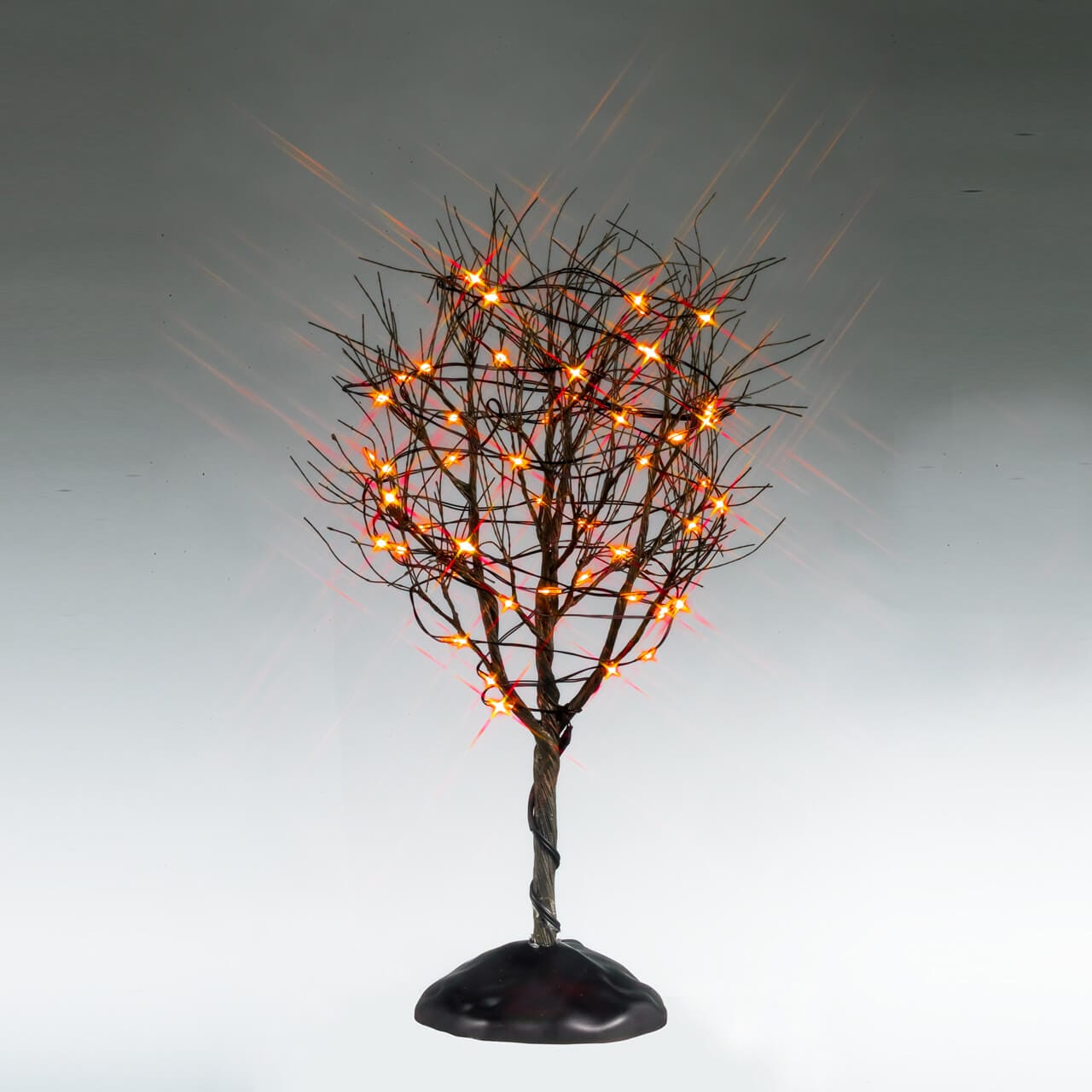 lemax-dry-tree-with-orange-lights-arbre-lumineux-halloween image 1