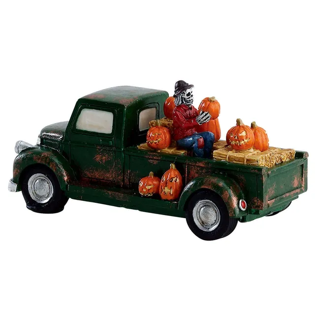 lemax-pumpkin-pickup-truck-camion-citrouilles-spooky-town image 1