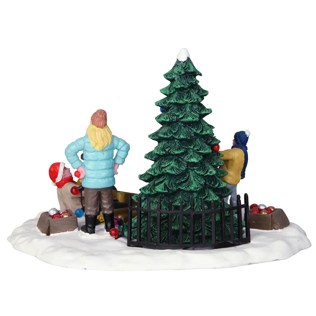 lemax-tree-trimming-trouble-sc-ne-sapin-de-no-l-miniature image 4
