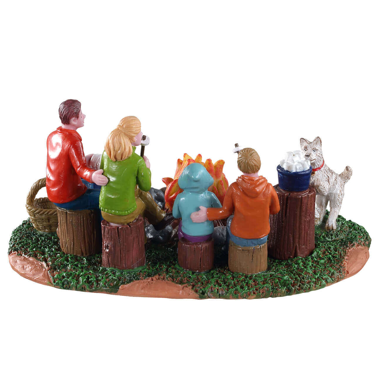 lemax-s-more-family-fun-sc-ne-miniature-famille-feu-de-camp-harvest-crossing image 4