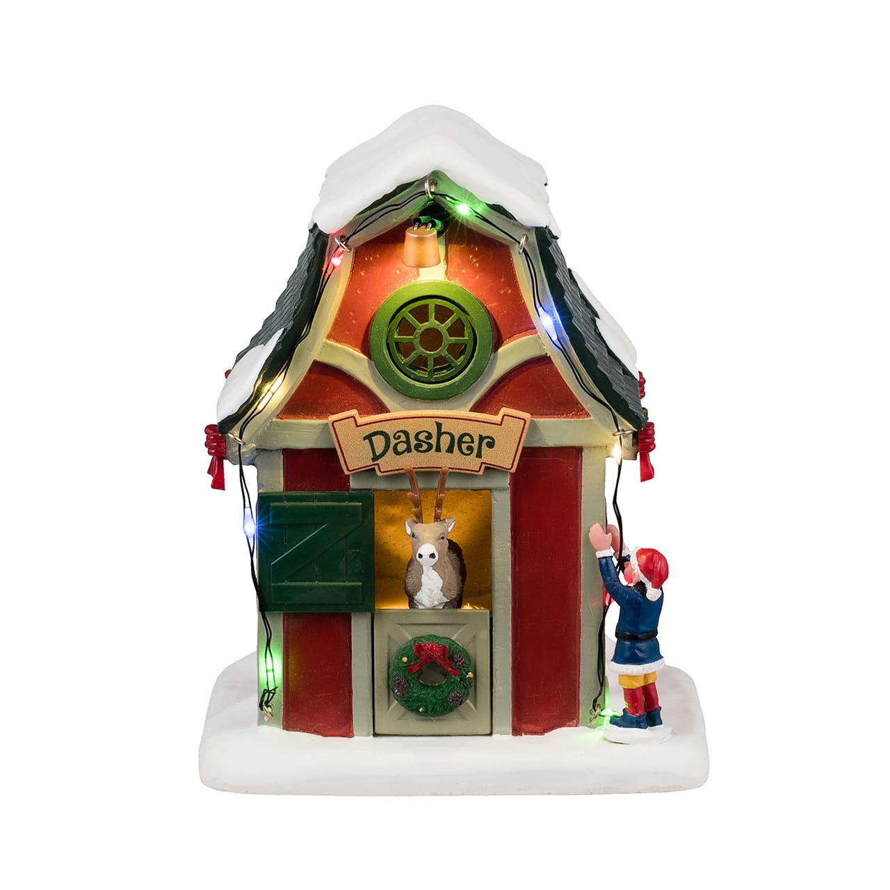lemax-dasher-s-den-table-lumineuse-renne-du-p-re-no-l-santa-s-wonderland image 5