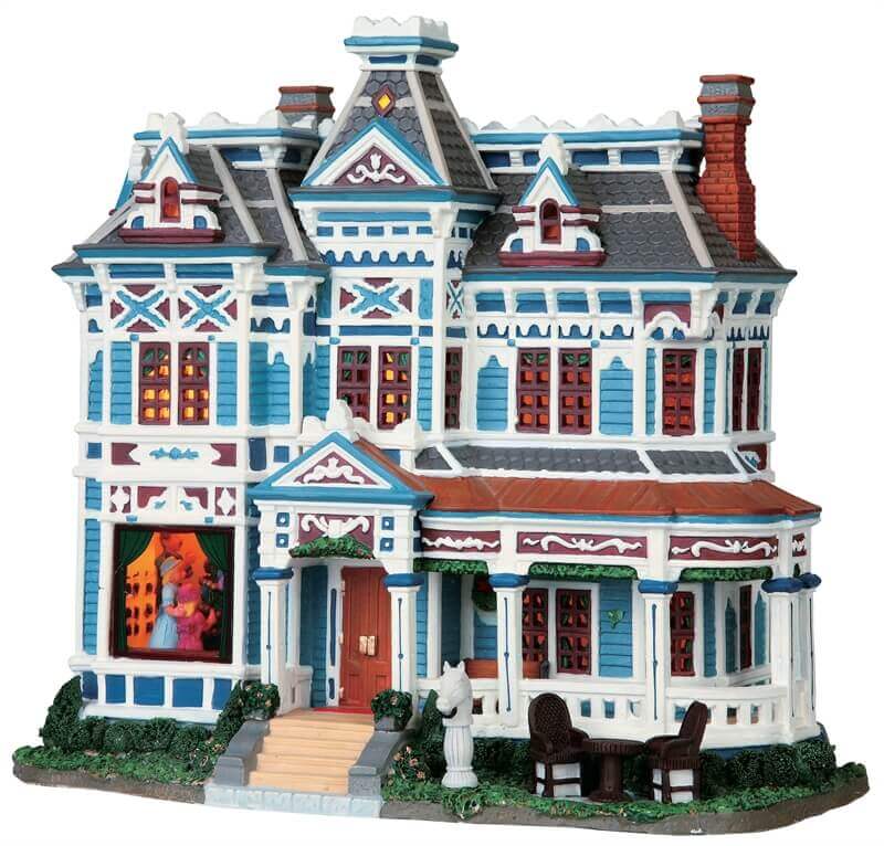 lemax-kingsley-manor-manoir-miniature-lumineux-pour-village-de-no-l image 4