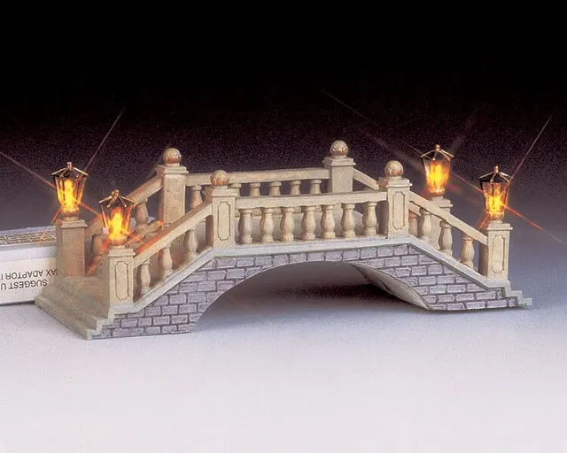 lemax-lighted-somerset-foot-bridge-pont-lumineux-miniature image 1