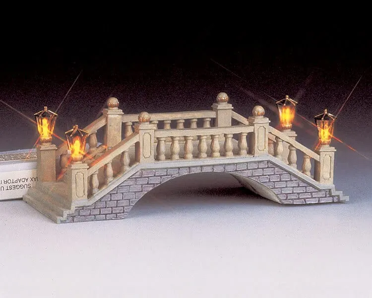 lemax-lighted-somerset-foot-bridge-pont-lumineux-miniature image 1