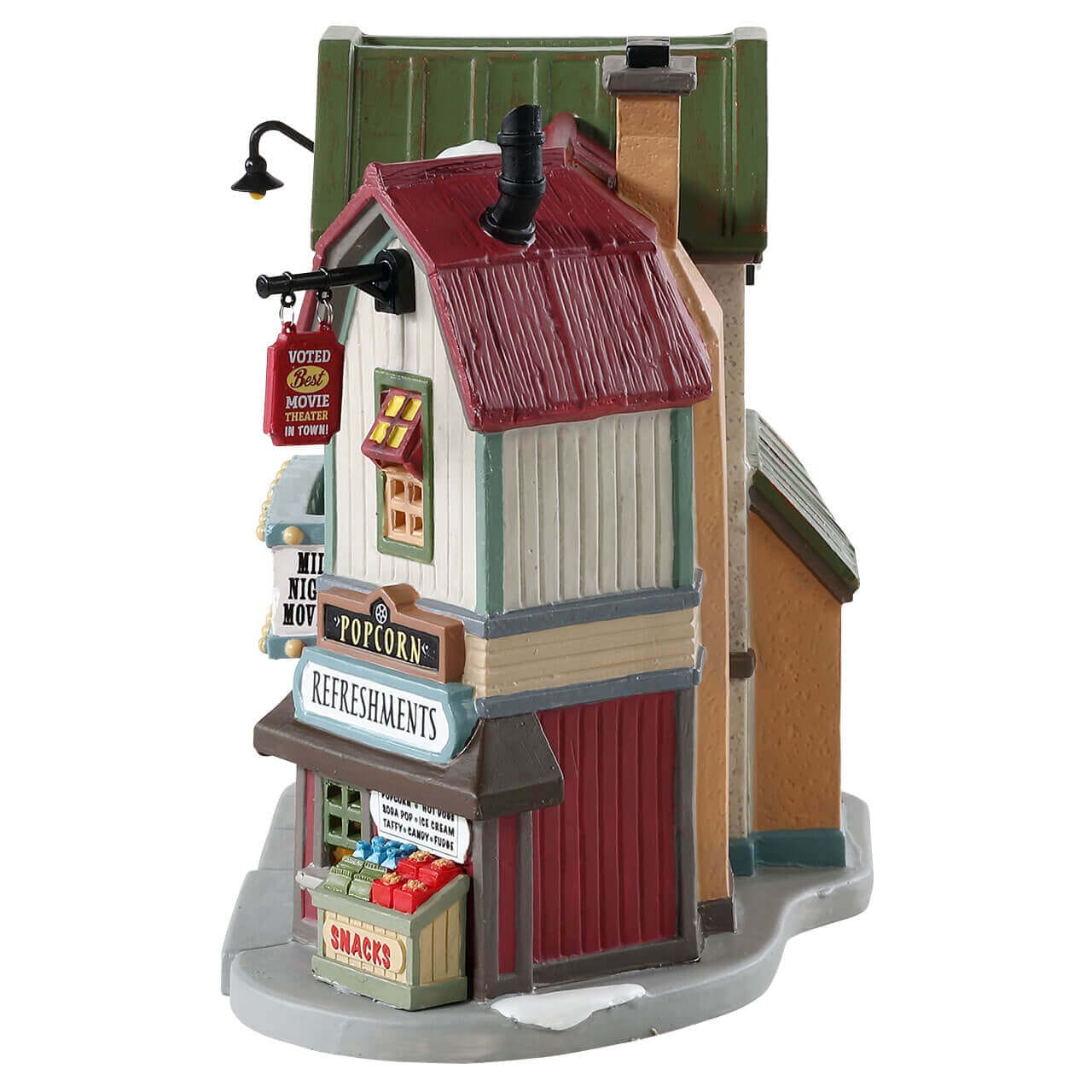 lemax-stone-creek-cinema-maison-miniature-lumineuse-cin-ma-village-de-no-l image 2
