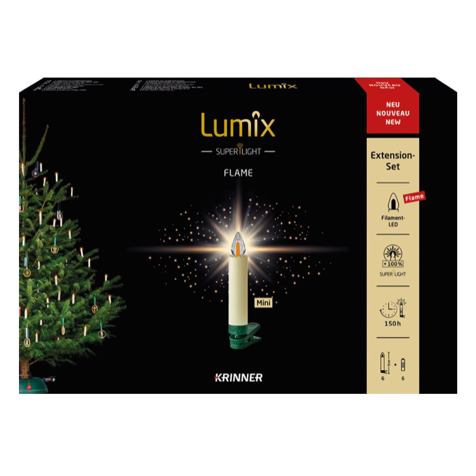 krinner-lumix-superlight-flame-mini-set-d-extension-bougies-led image 1