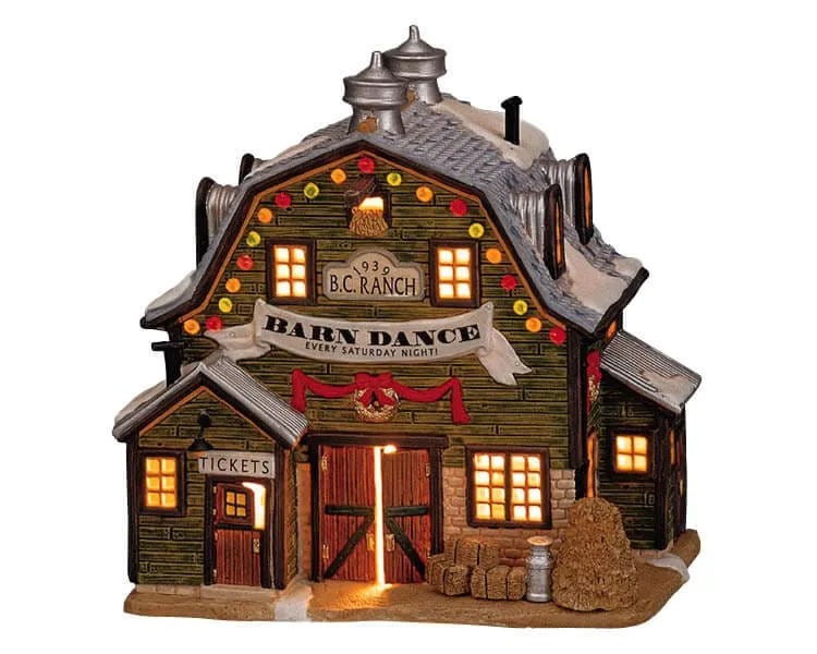 lemax-barn-dance-sc-ne-de-village-miniature-anim-e image 1