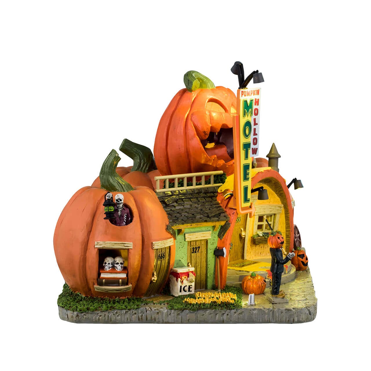 lemax-pumpkin-hollow-motel-b-timent-lumineux-spooky-town image 2