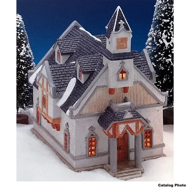 lemax-st-nicholas-church-glise-lumineuse-de-no-l image 1