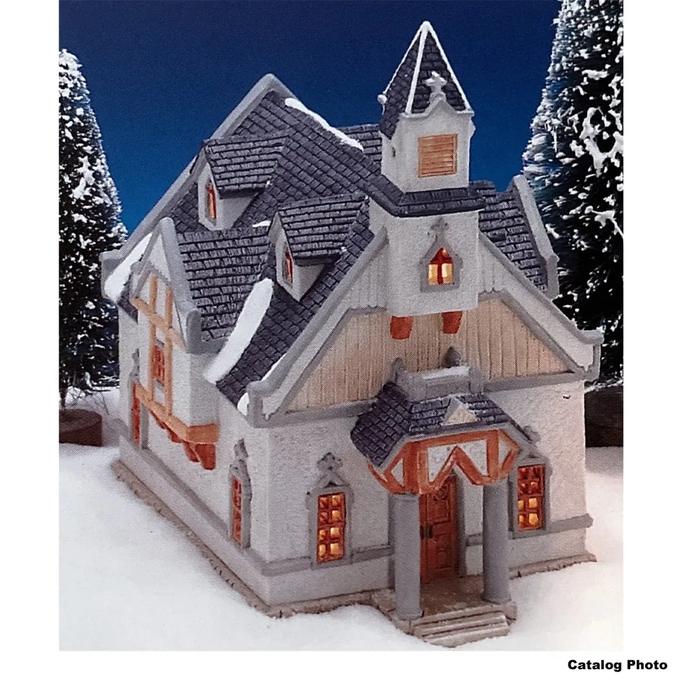 lemax-st-nicholas-church-glise-lumineuse-de-no-l image 1