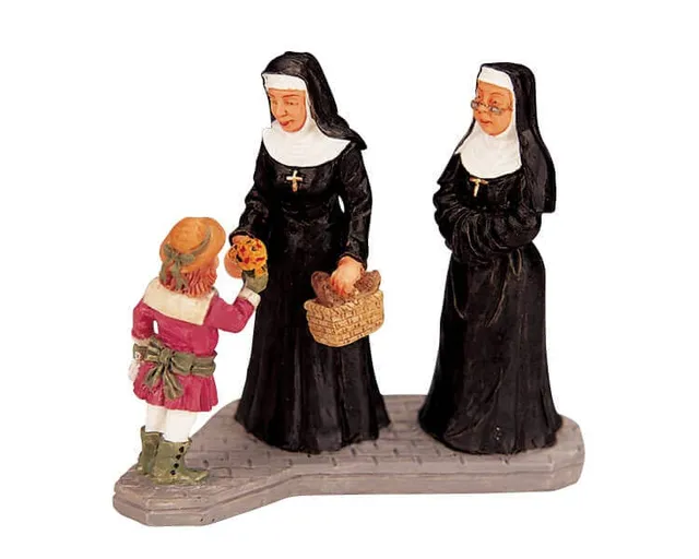 lemax-flowers-for-sister-figurine-miniature-fleurie image 1