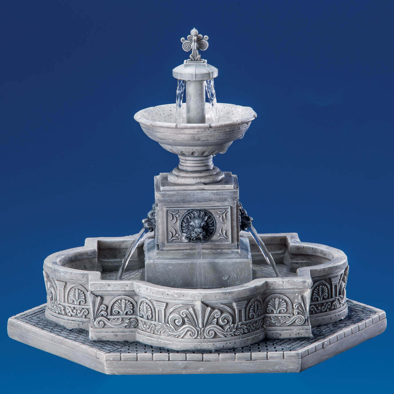 lemax-modular-plaza-fountain-fontaine-de-village image 2