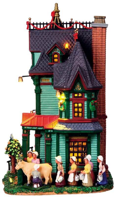 lemax-12-days-of-christmas-manor-manoir-miniature-lumineux image 2