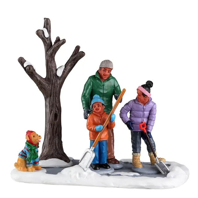 lemax-shoveling-the-driveway-figurine-harvest-crossing image 1