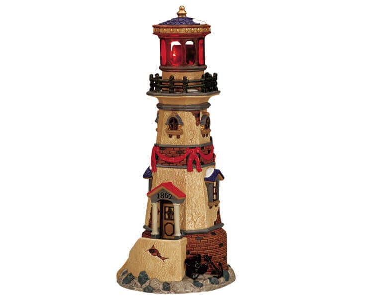 lemax-coral-isthmus-lighthouse-phare-miniature-lumineux image 1