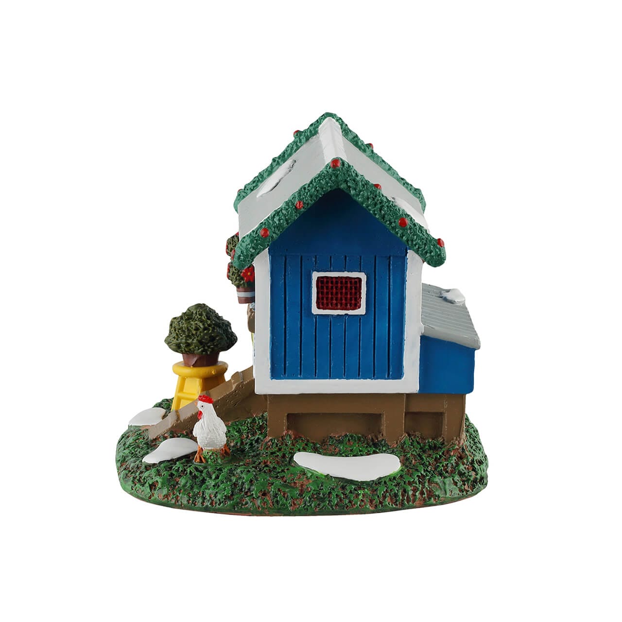 lemax-backyard-chicken-coop-poulailler-miniature-avec-poulets image 3