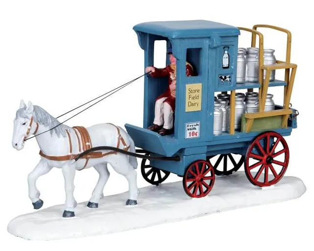 lemax-milk-wagon-chariot-lait-miniature-de-village-2 image 1