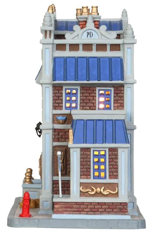 lemax-police-station-precinct-no-12-b-timent-miniature-lumineux image 3