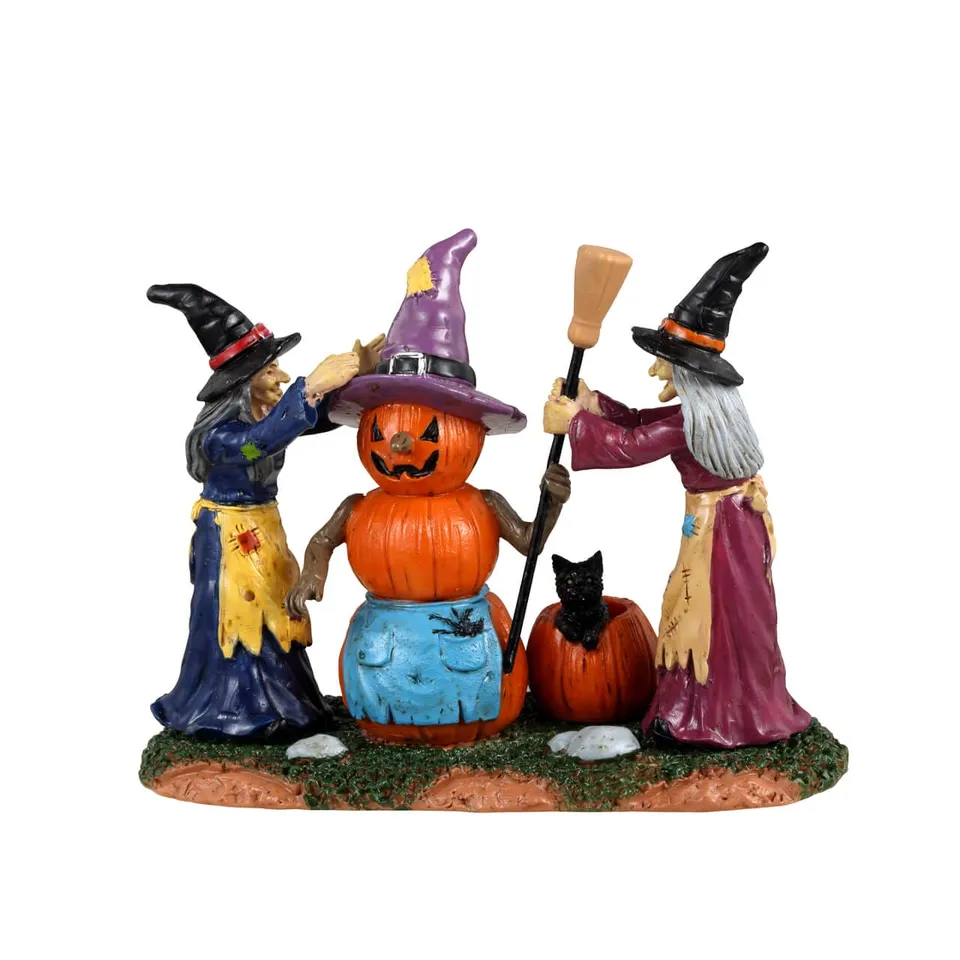 lemax-pumpkin-witch-figurine-sorci-re-citrouille-spooky-town image 1