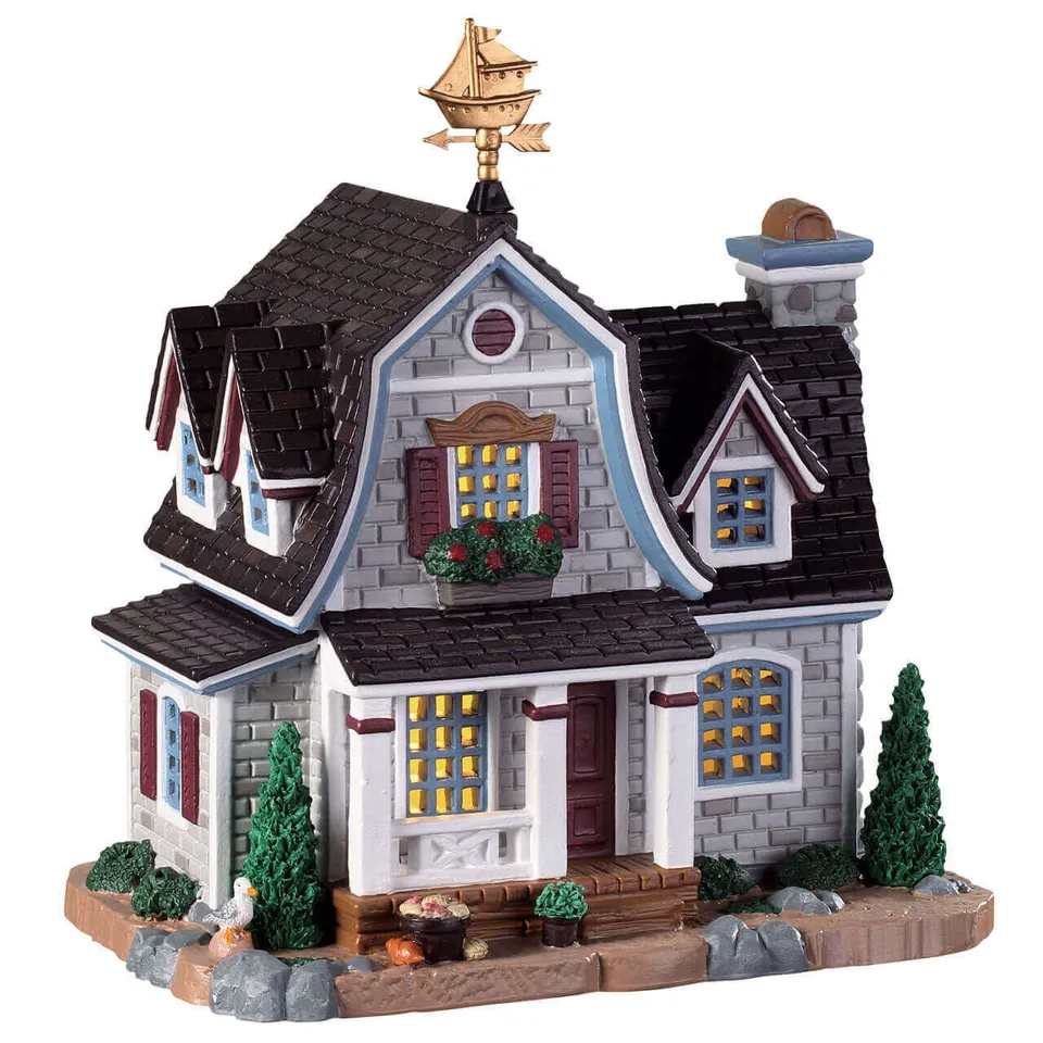 lemax-seawind-cottage-maison-de-village-miniature-lumineuse image 1